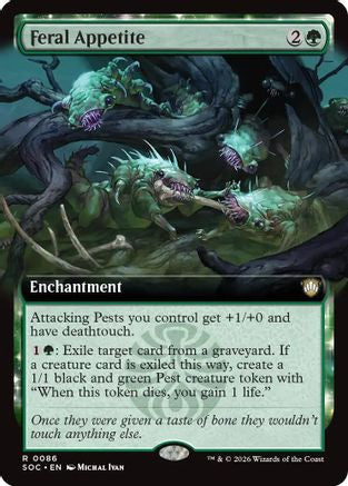 Feral Appetite (Extended Art) (86) [Commander: Secrets of Strixhaven] - Deck Out Gaming