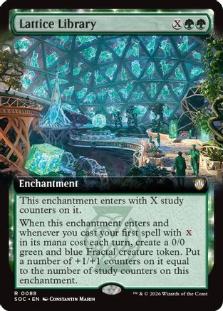 Lattice Library (Extended Art) (88) [Commander: Secrets of Strixhaven] - Deck Out Gaming
