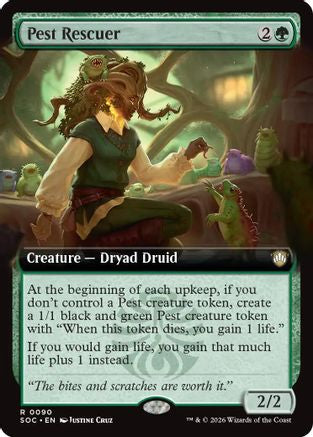 Pest Rescuer (Extended Art) (90) [Commander: Secrets of Strixhaven] - Deck Out Gaming