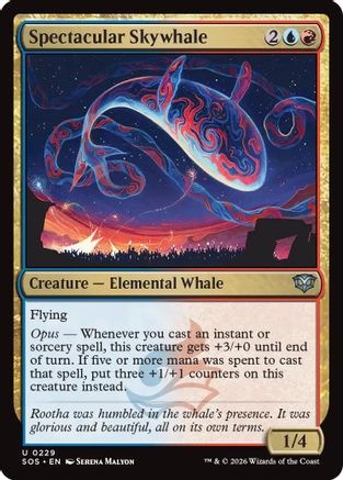 Spectacular Skywhale (229) [Secrets of Strixhaven] foil - Deck Out Gaming