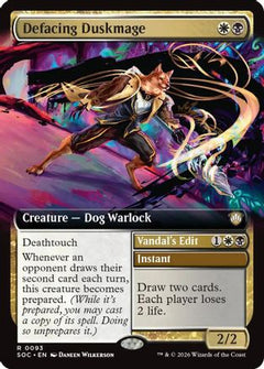 Defacing Duskmage (Extended Art) (93) [Commander: Secrets of Strixhaven] - Deck Out Gaming
