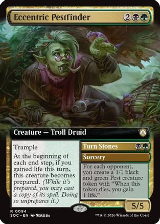 Eccentric Pestfinder (Extended Art) (94) [Commander: Secrets of Strixhaven] - Deck Out Gaming
