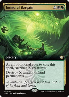 Immoral Bargain (Extended Art) (95) [Commander: Secrets of Strixhaven] - Deck Out Gaming