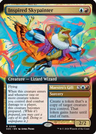 Inspired Skypainter (Extended Art) (96) [Commander: Secrets of Strixhaven] - Deck Out Gaming