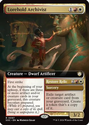 Lorehold Archivist (Extended Art) (97) [Commander: Secrets of Strixhaven] - Deck Out Gaming