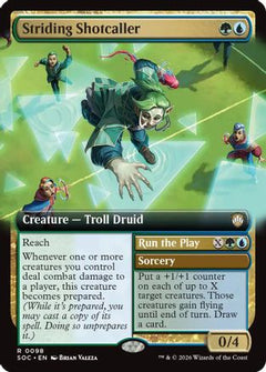 Striding Shotcaller (Extended Art) (98) [Commander: Secrets of Strixhaven] - Deck Out Gaming