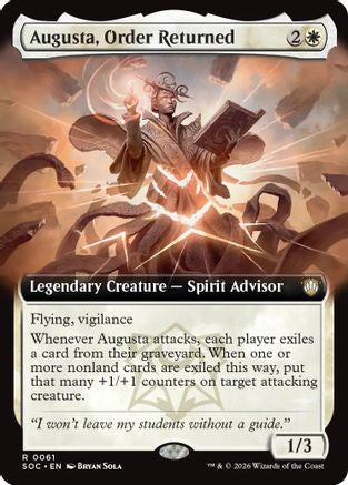 Augusta, Order Returned (Extended Art) (61) [Commander: Secrets of Strixhaven] - Deck Out Gaming