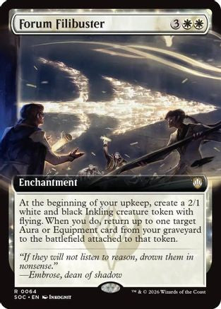 Forum Filibuster (Extended Art) (64) [Commander: Secrets of Strixhaven] - Deck Out Gaming