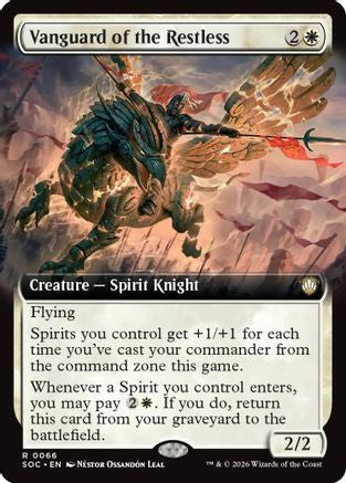 Vanguard of the Restless (Extended Art) (66) [Commander: Secrets of Strixhaven] - Deck Out Gaming