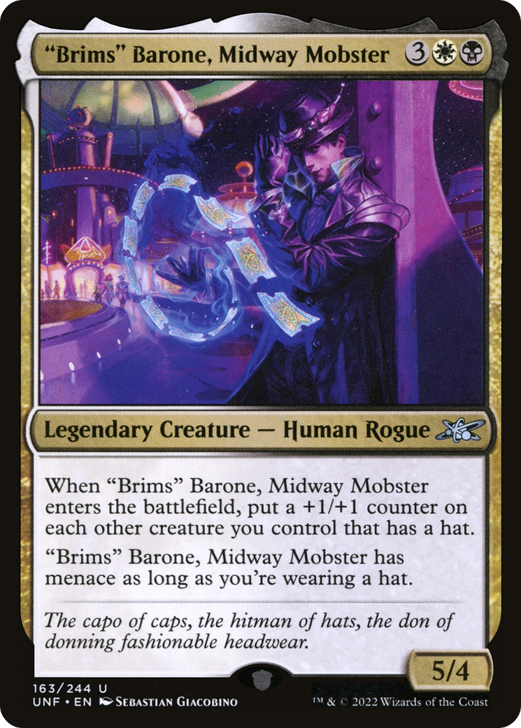 "Brims" Barone, Midway Mobster (163) [Unfinity] foil - Deck Out Gaming