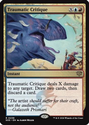 Traumatic Critique (239) [Secrets of Strixhaven] foil - Deck Out Gaming