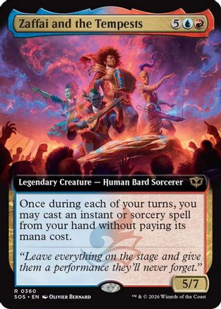Zaffai and the Tempests (Extended Art) (360) [Secrets of Strixhaven] - Deck Out Gaming