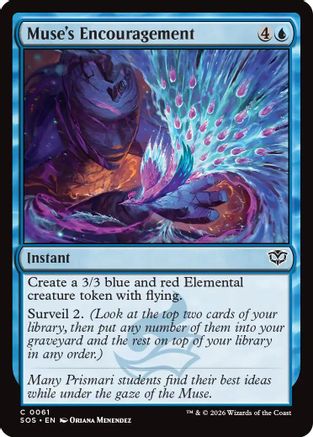 Muse's Encouragement (61) [Secrets of Strixhaven] foil - Deck Out Gaming