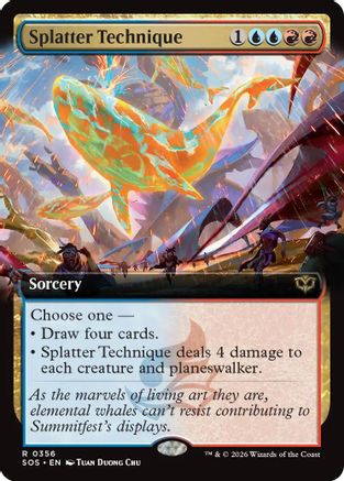 Splatter Technique (Extended Art) (356) [Secrets of Strixhaven] foil - Deck Out Gaming
