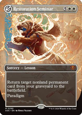 Restoration Seminar (Borderless) (290) [Secrets of Strixhaven] - Deck Out Gaming