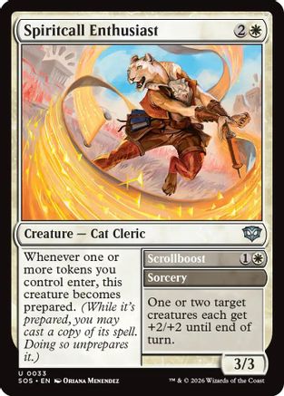 Spiritcall Enthusiast (33) [Secrets of Strixhaven] foil - Deck Out Gaming
