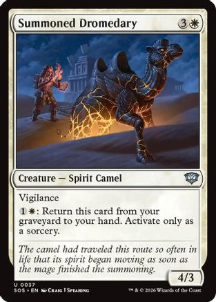 Summoned Dromedary (37) [Secrets of Strixhaven] - Deck Out Gaming