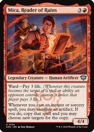 Mica, Reader of Ruins (124) [Secrets of Strixhaven] foil - Deck Out Gaming
