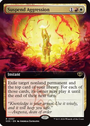 Suspend Aggression (Extended Art) (357) [Secrets of Strixhaven] foil - Deck Out Gaming