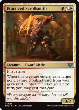 Practiced Scrollsmith (210) [Secrets of Strixhaven] foil - Deck Out Gaming