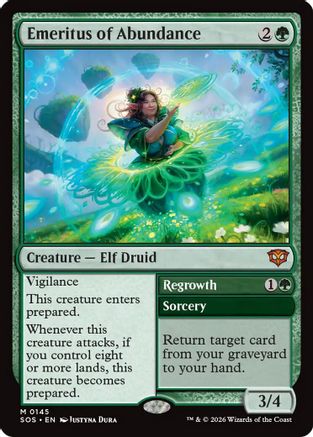 Emeritus of Abundance (145) [Secrets of Strixhaven] - Deck Out Gaming