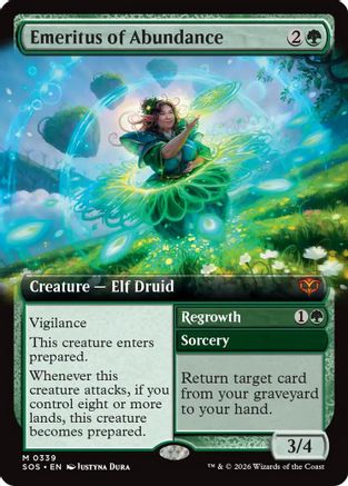 Emeritus of Abundance (Extended Art) (339) [Secrets of Strixhaven] foil - Deck Out Gaming