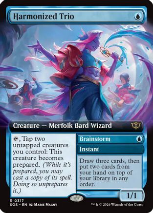 Harmonized Trio (Extended Art) (317) [Secrets of Strixhaven] foil - Deck Out Gaming