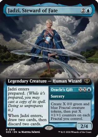 Jadzi, Steward of Fate (Extended Art) (318) [Secrets of Strixhaven] foil - Deck Out Gaming
