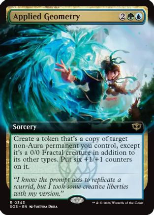 Applied Geometry (Extended Art) (343) [Secrets of Strixhaven] foil - Deck Out Gaming
