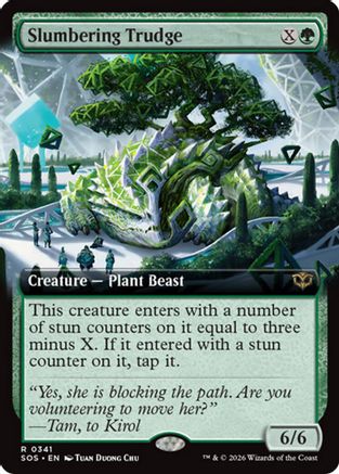 Slumbering Trudge (Extended Art) (341) [Secrets of Strixhaven] foil - Deck Out Gaming