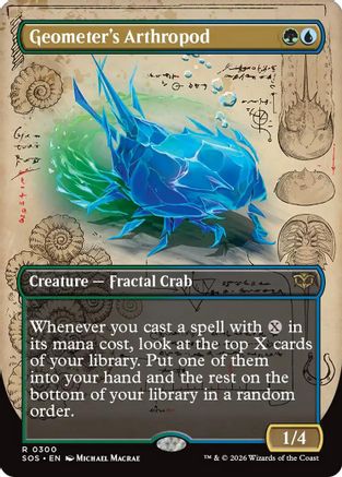 Geometer's Arthropod (Borderless) (300) [Secrets of Strixhaven] foil - Deck Out Gaming
