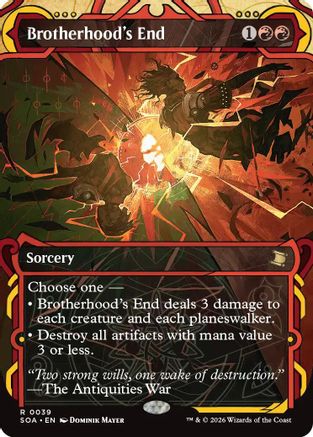 Brotherhood's End (39) [Secrets of Strixhaven: Mystical Archive] foil - Deck Out Gaming
