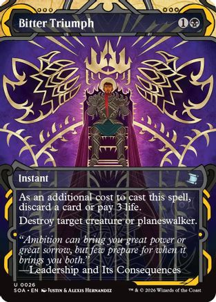 Bitter Triumph (26) [Secrets of Strixhaven: Mystical Archive] - Deck Out Gaming