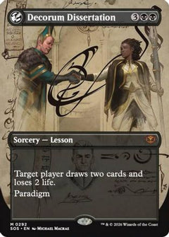 Decorum Dissertation (Borderless) (292) [Secrets of Strixhaven] - Deck Out Gaming