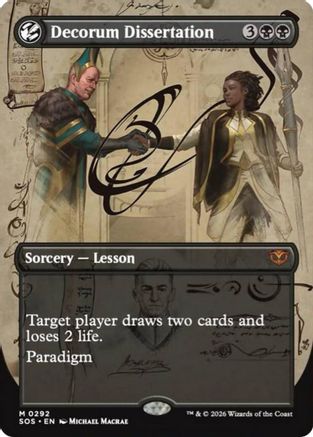 Decorum Dissertation (Borderless) (292) [Secrets of Strixhaven] foil - Deck Out Gaming