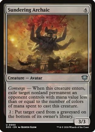 Sundering Archaic (3) [Secrets of Strixhaven] - Deck Out Gaming