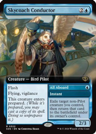 Skycoach Conductor (Extended Art) (322) [Secrets of Strixhaven] foil - Deck Out Gaming