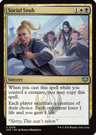 Social Snub (228) [Secrets of Strixhaven] - Deck Out Gaming