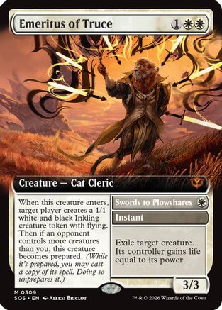 Emeritus of Truce (Extended Art) (309) [Secrets of Strixhaven] - Deck Out Gaming