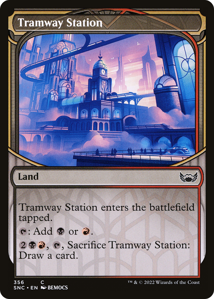 Tramway Station (Showcase) (356) [Streets of New Capenna] foil - Deck Out Gaming