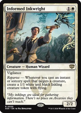 Informed Inkwright (20) [Secrets of Strixhaven] - Deck Out Gaming
