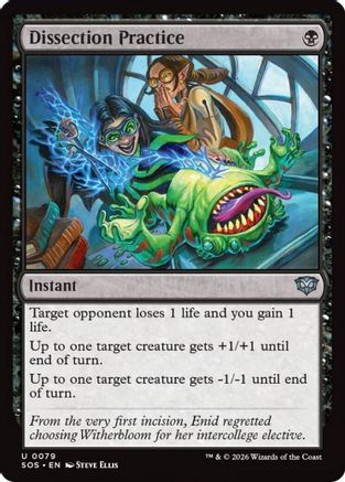 Dissection Practice (79) [Secrets of Strixhaven] foil - Deck Out Gaming