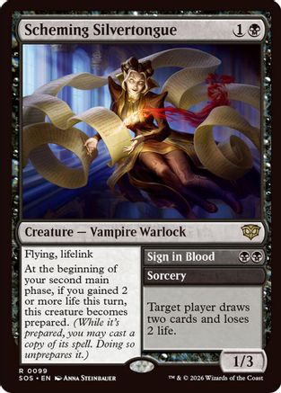 Scheming Silvertongue (99) [Secrets of Strixhaven] foil - Deck Out Gaming