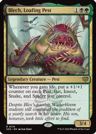 Blech, Loafing Pest (176) [Secrets of Strixhaven] - Deck Out Gaming