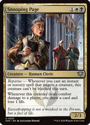 Snooping Page (227) [Secrets of Strixhaven] - Deck Out Gaming