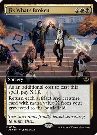 Fix What's Broken (Extended Art) (350) [Secrets of Strixhaven] foil - Deck Out Gaming