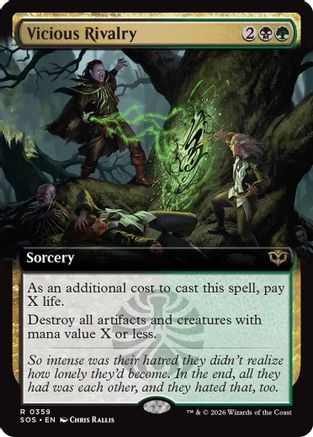 Vicious Rivalry (Extended Art) (359) [Secrets of Strixhaven] - Deck Out Gaming