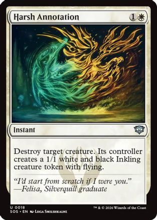 Harsh Annotation (18) [Secrets of Strixhaven] - Deck Out Gaming