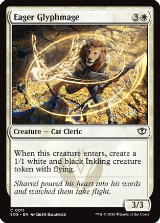 Eager Glyphmage (11) [Secrets of Strixhaven] foil - Deck Out Gaming