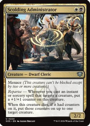 Scolding Administrator (224) [Secrets of Strixhaven] foil - Deck Out Gaming